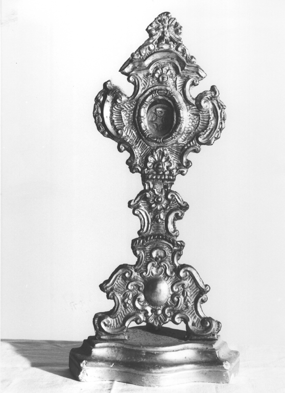 reliquiario - a ostensorio, serie - ambito laziale (sec. XIX)