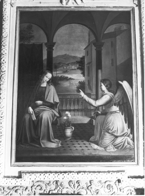 Annunciazione (dipinto) di De Sanctis F (attribuito) (seconda metà sec. XIX)