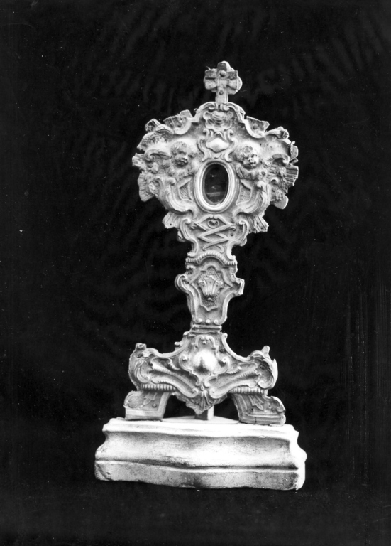 reliquiario - a ostensorio - ambito laziale (sec. XVIII)