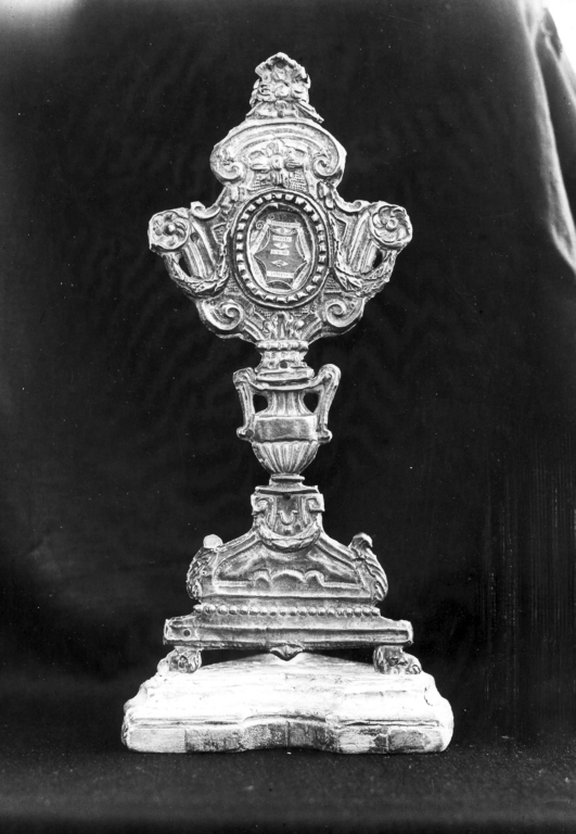 reliquiario - a ostensorio - ambito laziale (sec. XVIII)