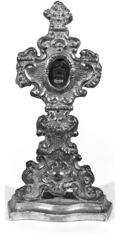 reliquiario - a ostensorio - ambito laziale (metà sec. XVIII)