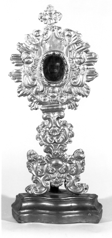 reliquiario - a ostensorio - ambito laziale (seconda metà sec. XVIII)