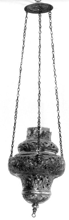 lampada - a vaso - ambito laziale (prima metà sec. XVIII)