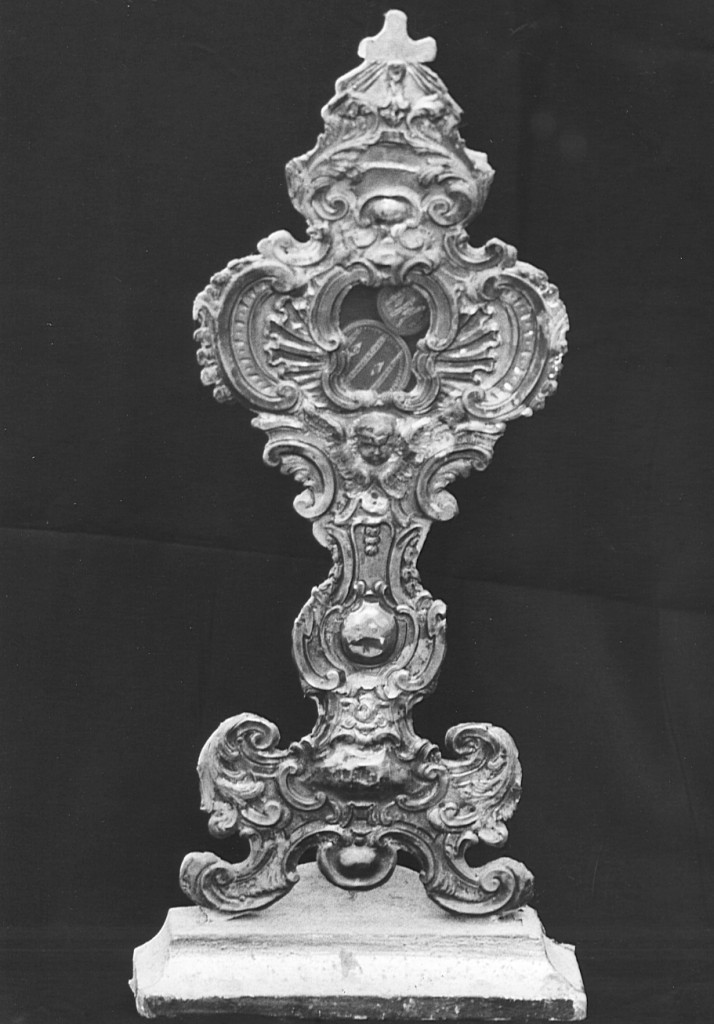 reliquiario - a ostensorio, coppia - ambito laziale (sec. XVIII)