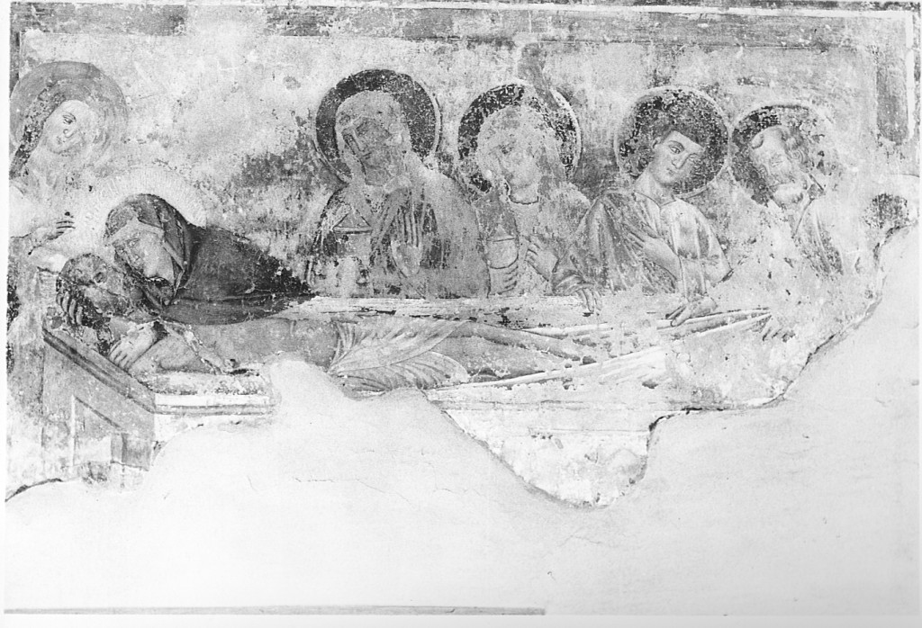 compianto sul Cristo morto (dipinto) - ambito laziale (fine sec. XIV)