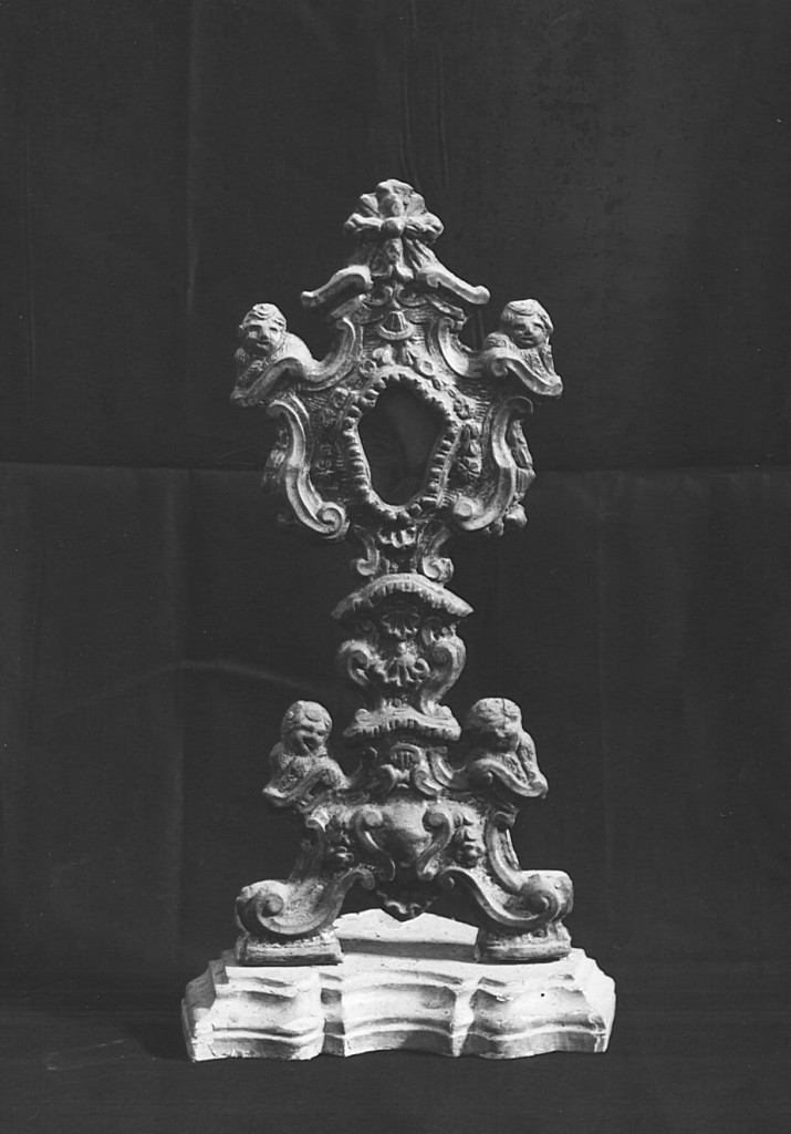 reliquiario - a ostensorio - ambito laziale (sec. XVIII)