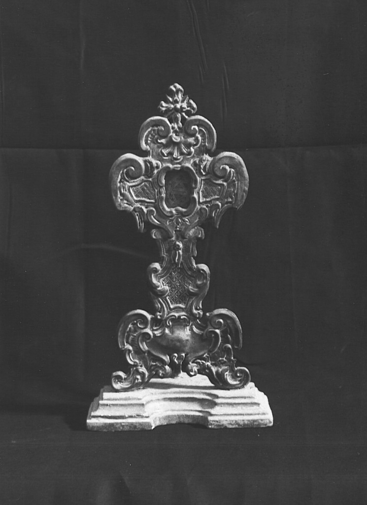 reliquiario - a ostensorio - ambito laziale (sec. XVIII)