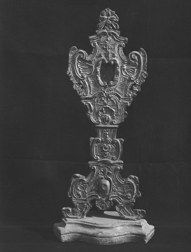 reliquiario - a ostensorio - ambito laziale (sec. XVIII)