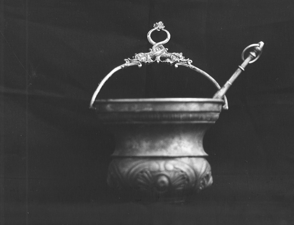 secchiello per l'acqua benedetta - ambito laziale (fine/inizio secc. XVIII/ XIX)