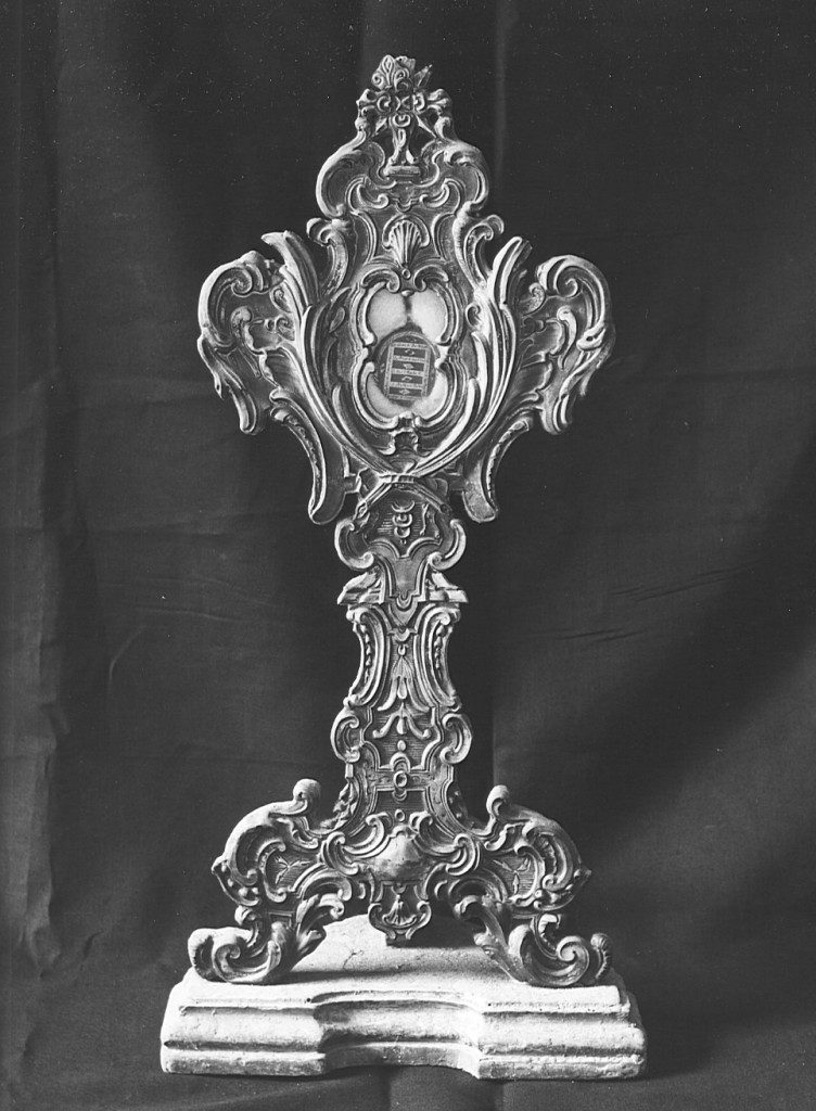 reliquiario - a ostensorio - ambito laziale (sec. XVIII)