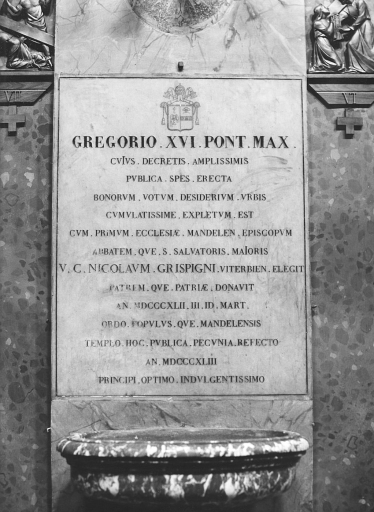 lapide commemorativa - ambito laziale (sec. XIX)