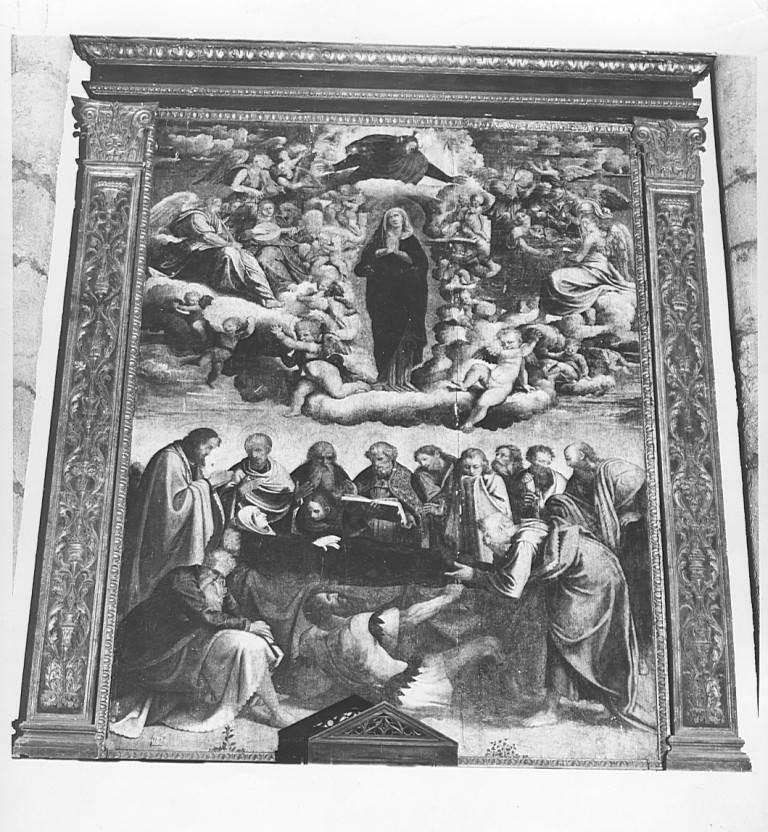 transito della Madonna (dipinto) di Criscuolo Giovan Filippo (attribuito) (sec. XVI)