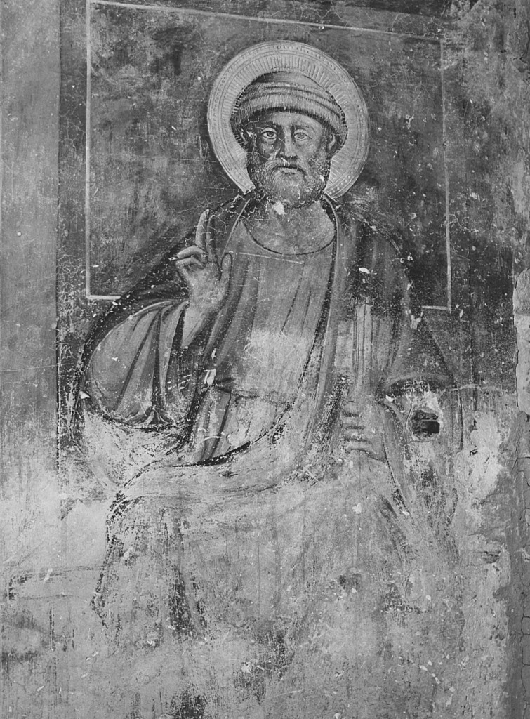 San Pietro Apostolo (dipinto, frammento) - ambito laziale (seconda metà sec. XIV)