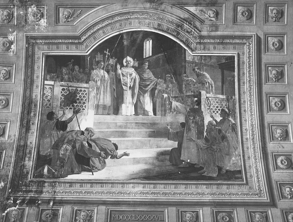 elezione di papa Urbano II (dipinto) di Monti Virginio (sec. XIX)