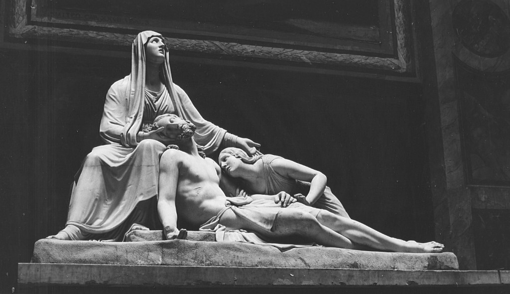 Pietà (scultura) di Baruzzi Cincinnato (prima metà sec. XIX)