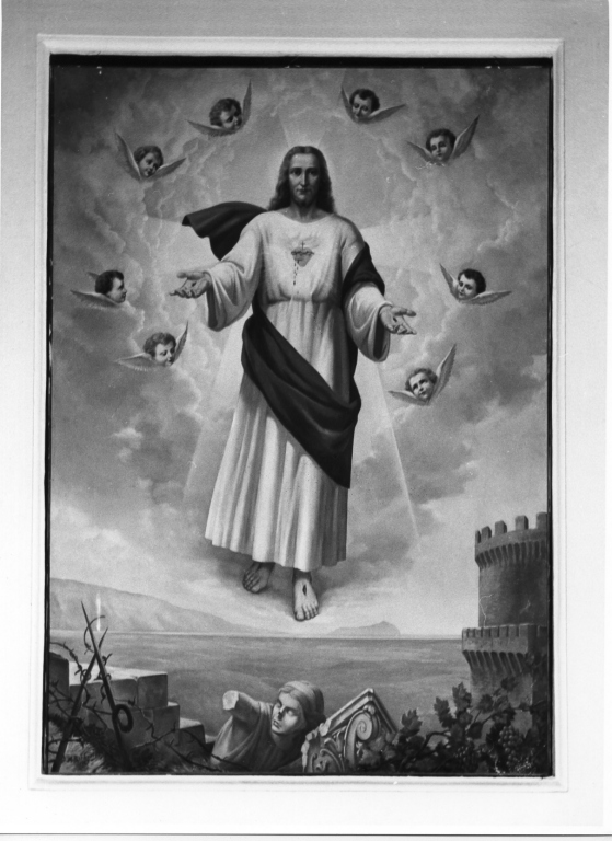 Sacro Cuore di Gesù (dipinto) di Barberis Mario (sec. XX)