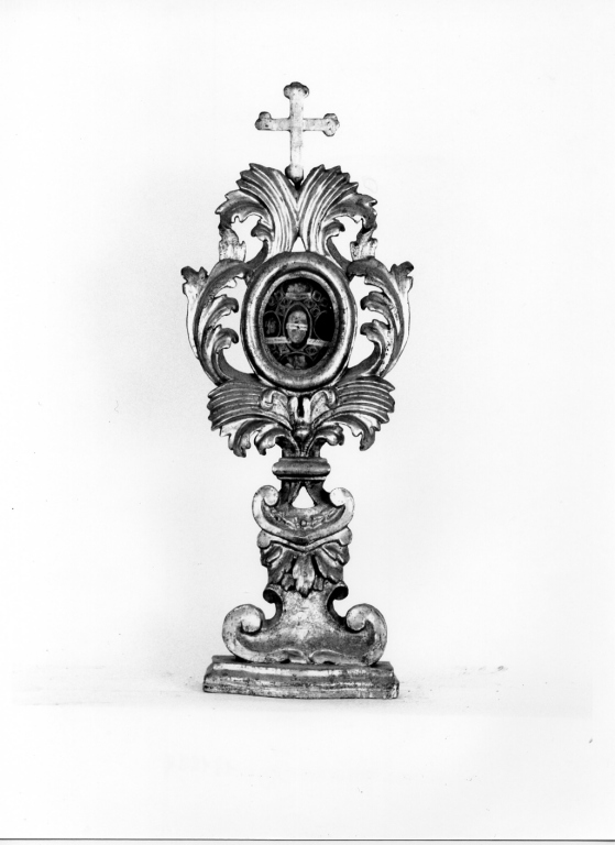 reliquiario - a ostensorio, serie - manifattura romana (sec. XVIII)