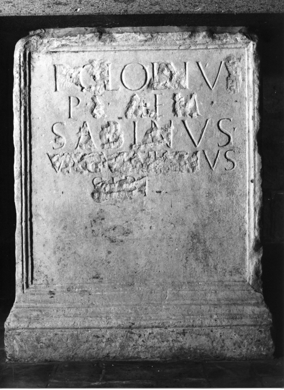 cippo - ambito laziale (sec. I)