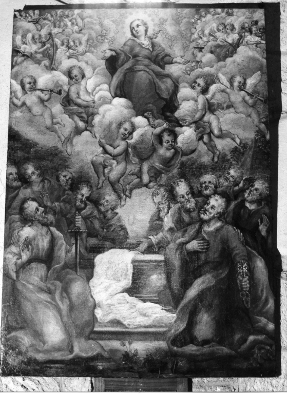 assunzione della Madonna (dipinto) - ambito laziale (seconda metà sec. XVI)