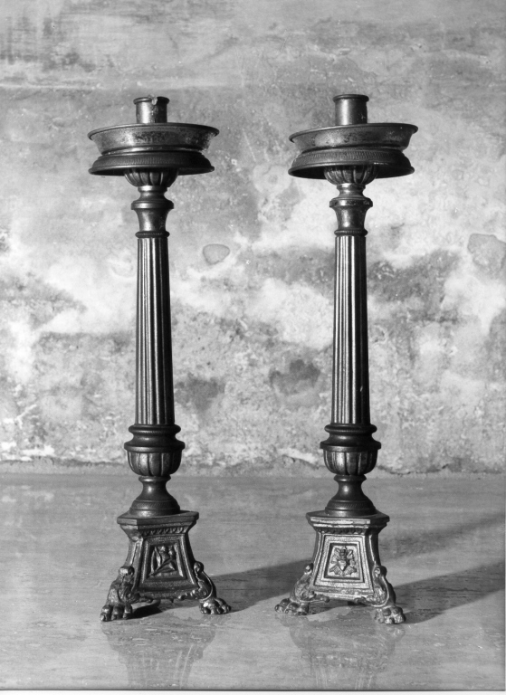 candeliere, coppia - ambito laziale (prima metà sec. XX)