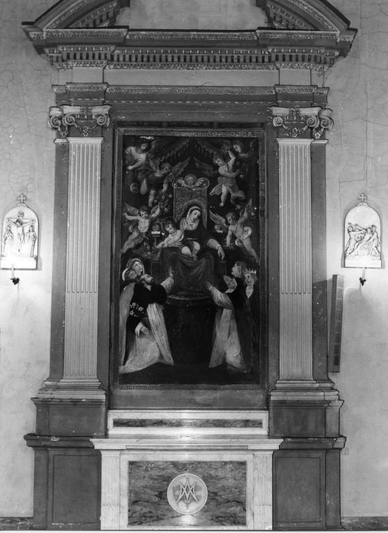 altare - a edicola - ambito laziale (seconda metà sec. XVI)