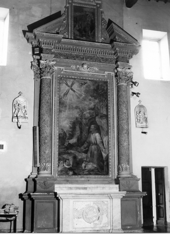 altare - a edicola - ambito laziale (ultimo quarto sec. XVI)