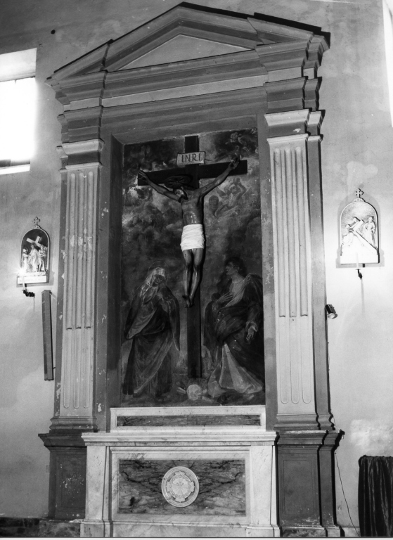 altare - a edicola - ambito laziale (prima metà sec. XVII)