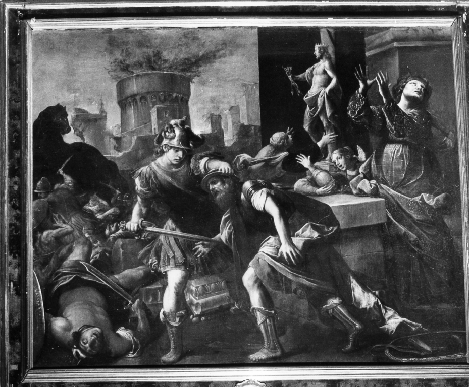 caduta di Troia (dipinto) di Tiarini Alessandro (prima metà sec. XVII)