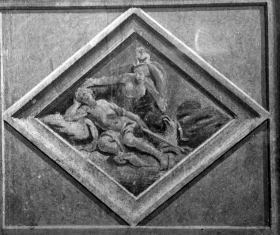 figure mitologiche e allegoriche (decorazione pittorica, ciclo) - ambito romano (seconda metà sec. XVIII)