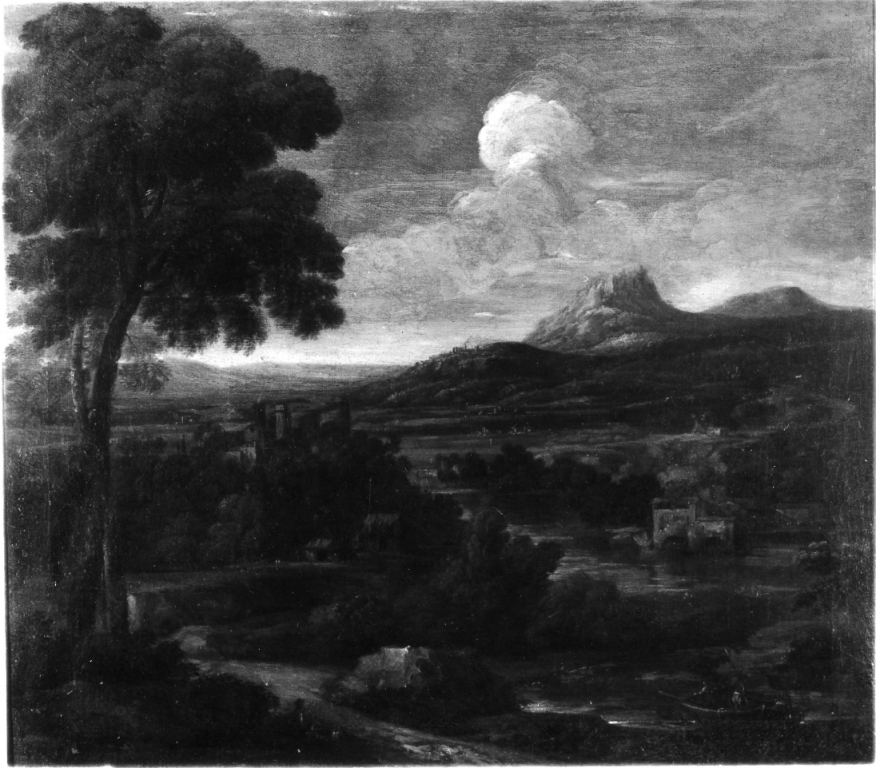 paesaggio (dipinto) di Dughet Gaspard detto Pussino (metà sec. XVII)