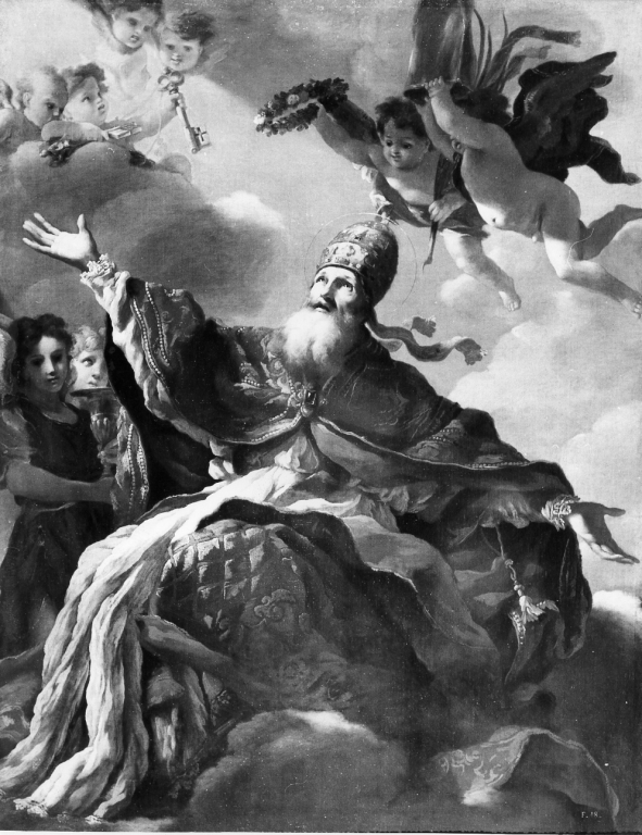 Sant'Urbano in Gloria (dipinto, opera isolata) di Muti Giovan Battista, Mellin Charles (anni quaranta sec. XVII)