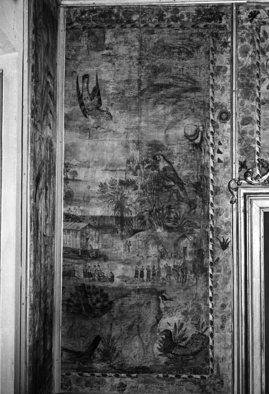 paesaggi esotici con figure (decorazione pittorica, ciclo) - ambito romano (seconda metà sec. XVIII)