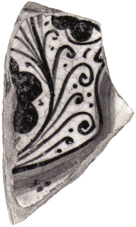 piatto, frammento - manifattura fiorentina (fine sec. XV)