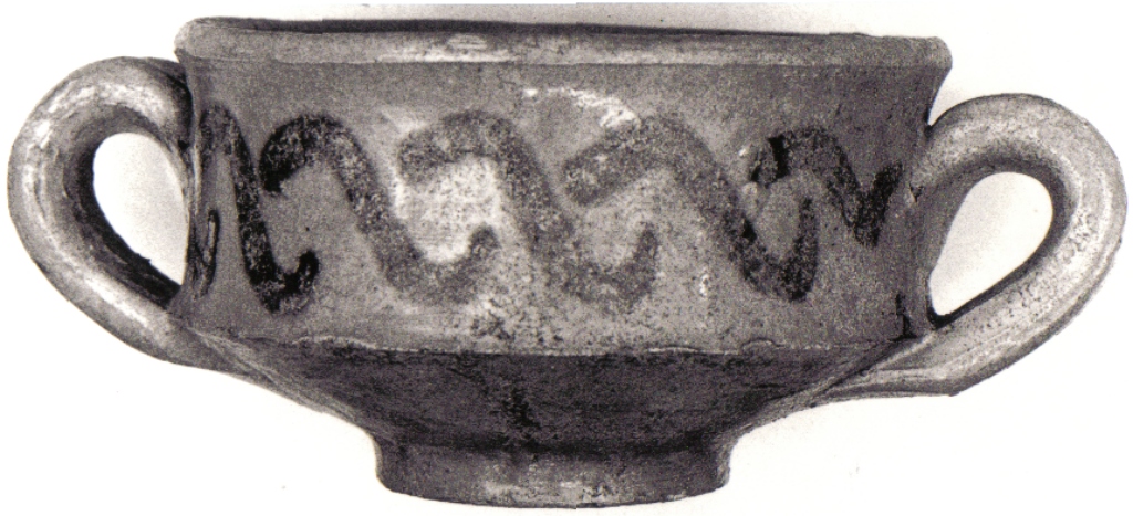 tazza - manifattura viterbese (fine sec. XIV)