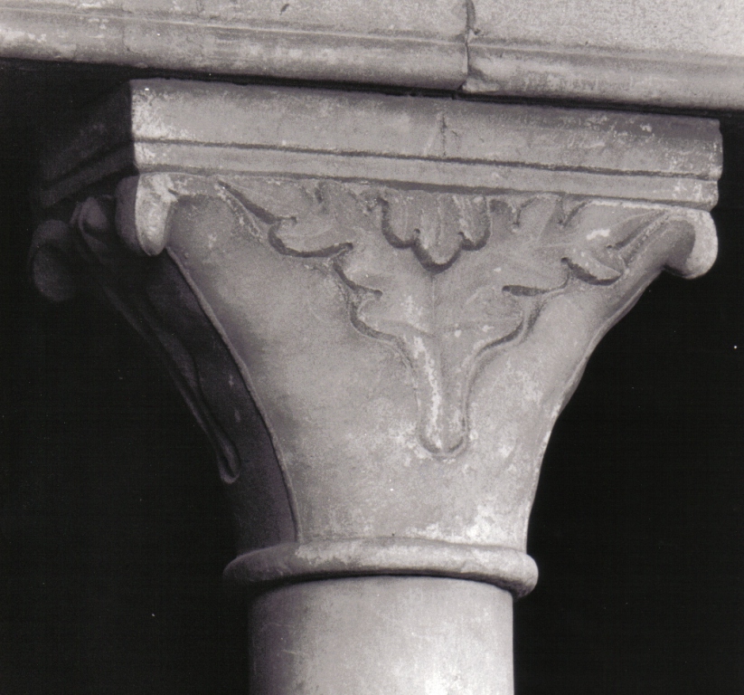 capitello - a gruccia - ambito tosco-romano (prima metà sec. XV)