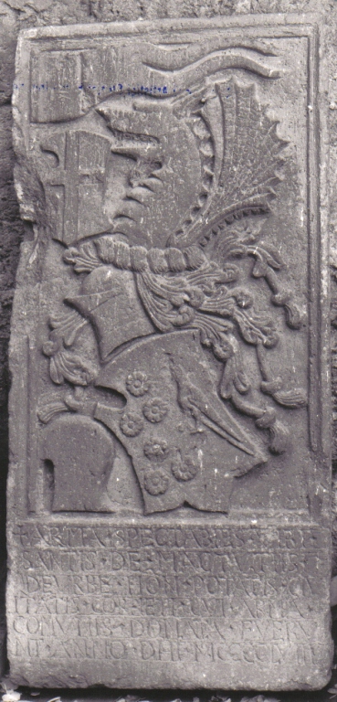 stemma Di Mattuti con cimiero (rilievo) - ambito laziale (sec. XV)