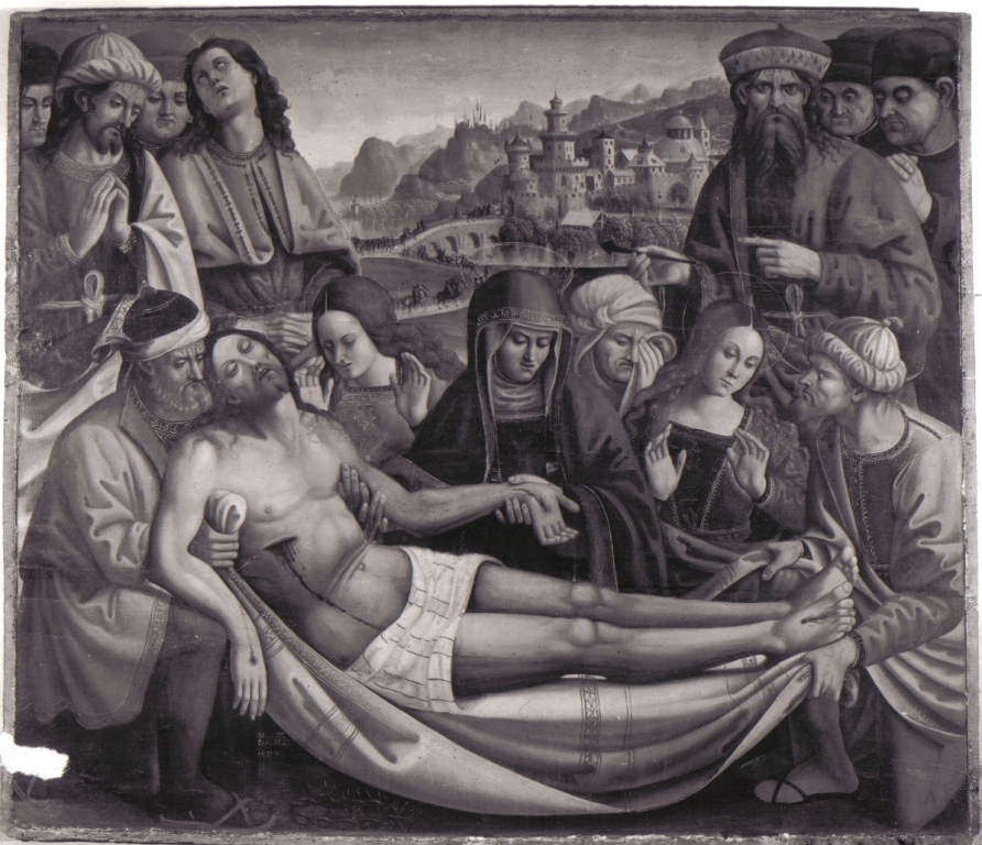 compianto sul Cristo morto (dipinto) di Trofi Monaldo detto Truffetta (sec. XVI)