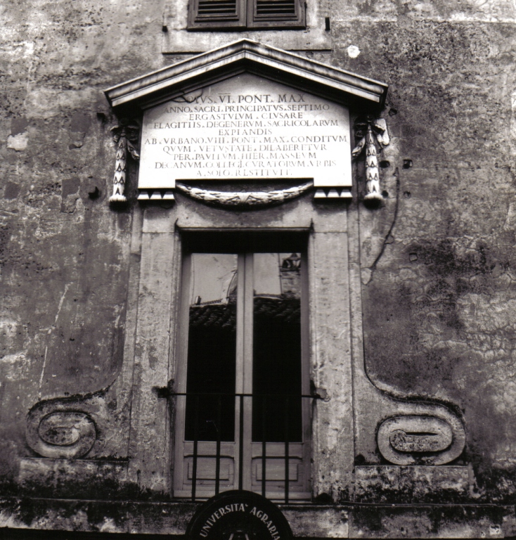 mostra di finestrone - ambito romano (sec. XVIII)