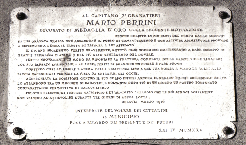 lapide commemorativa - ambito laziale (sec. XX)