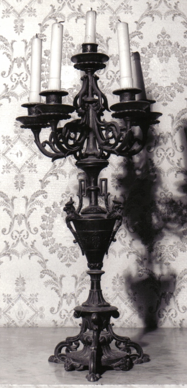 candeliere - ambito laziale (ultimo quarto sec. XIX)