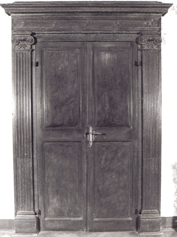 porta - a due battenti - ambito laziale (prima metà sec. XIX)