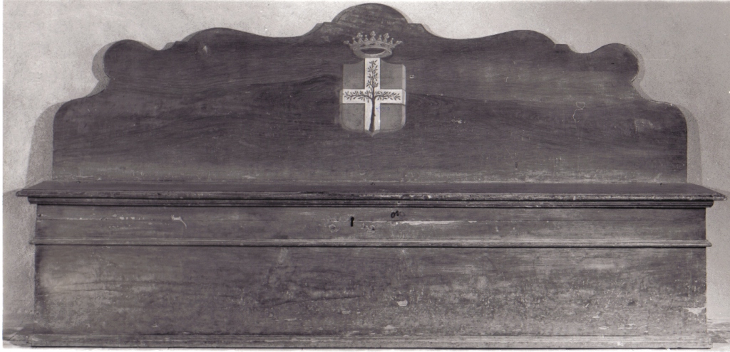 cassapanca - produzione laziale (terzo quarto sec. XIX)