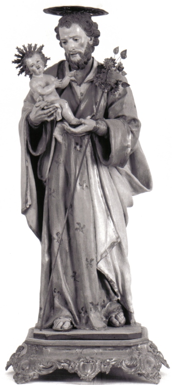 San Giuseppe e Gesù Bambino (statuetta) - ambito laziale (terzo quarto sec. XVIII)