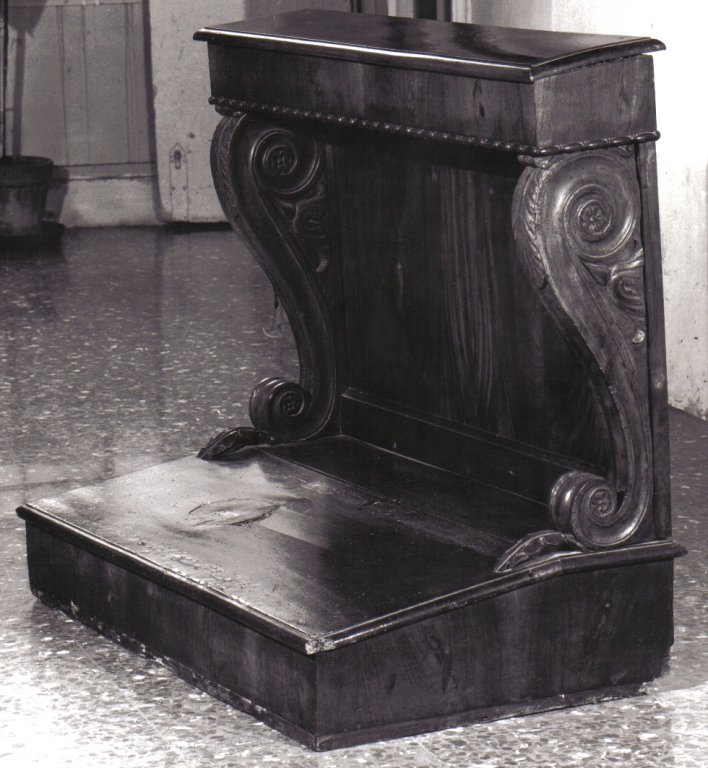 inginocchiatoio - ambito laziale (metà sec. XIX)