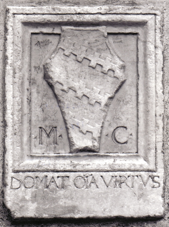 stemma Castelleschi (rilievo) - ambito laziale (secc. XV/ XVI)