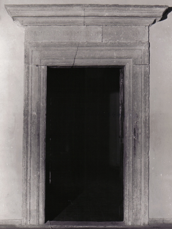 mostra di porta - ambito laziale (sec. XVI)