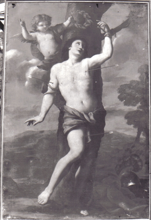 San Sebastiano (dipinto) di Romanelli Giovanni Francesco (attribuito) (sec. XVII)