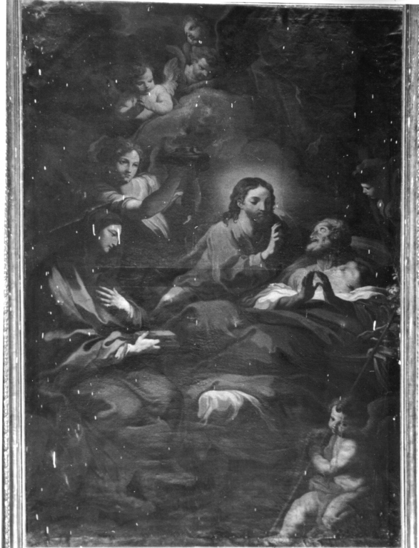morte di San Giuseppe (dipinto) di Mazzanti Ludovico (maniera) - ambito viterbese (inizio sec. XVIII)