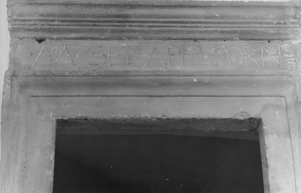 mostra di porta di Maestro Serafino da Corneto (sec. XVII)