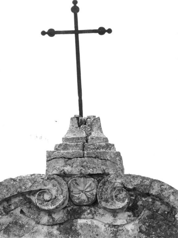 croce apicale - manifattura viterbese (sec. XVIII)